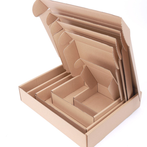 Hediyeler için Baskılı Logolu Özelleştirilmiş Çevre Dostu Oluklu Mukavva Kutular Katlanabilir Kağıt Ambalaj - Product Image 1