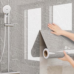 <span class=keywords><strong>Papier</strong></span> <span class=keywords><strong>peint</strong></span> autocollant imperméable <span class=keywords><strong>pour</strong></span> salle de bain et toilettes, utilisé <span class=keywords><strong>pour</strong></span> masquer les imperfections, rénover les <span class=keywords><strong>murs</strong></span>, résister à l'humidité - Product Image 2