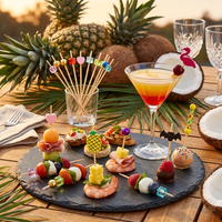 Mini brochettes jetables en bambou pour snacks, gâteaux, fruits – Idéales pour fêtes, pique-niques, camping, hôtels, restaurants