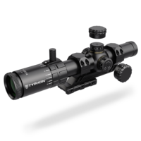 TYPHON 1-8x24IR FFP LPVO Réticule à Premier Plan Focal Tube de 30 mm de Diamètre Optique 10x Grand Angle Lunette de Chasse Télescopique