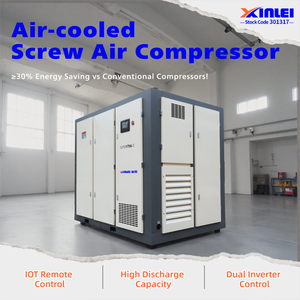 XLPM150A-175A-IID 100%传动效率低噪音节能132kw两级风冷螺杆式空气压缩机 - Product Image 1