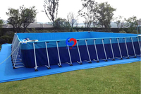 Kit de piscine extérieur à cadre au-dessus du sol intex moyen de 52 pouces à usage commercial pour enfants adultes Summer Water Party