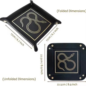 Plateau de rangement pour bijoux en cuir de luxe Boshiho avec compartiment à monnaie personnalisé, modèle BOSC2401, fabriqué en Chine - Product Image 3