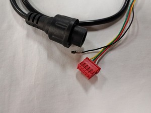 5-draads automatische kabelboom, rode 2-pins en waterdichte ronde stekker, 1 m veelkleurige koperdraad elektrische kabelassemblage voor auto's - Product Image 3