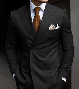 男士商务正式场合礼服新郎伴郎婚礼舞会男套装2件套西装外套裤 - Product Image 6