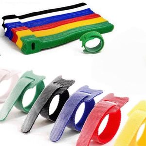 Attaches-câbles Velcro en gros, attaches-câbles en nylon, attaches pour câbles de données, Velcro multicolore de haute qualité, attaches double face en forme de tête de chat - Product Image 4