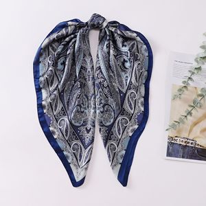 Pañuelo Cuadrado de Seda Sintética para <span class=keywords><strong>Hombre</strong></span> y Mujer, Decorativo, de Verano, 70*70 cm, para Mujer - Product Image 4