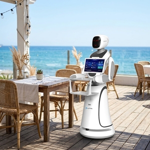 Nuevo Robot Humanoide Alpha con IA, Capacidad de Carga de 10 kg, Navegación SLAM, Carga Automática, 8 Horas de Autonomía, para Entrega de Comida en Restaurantes - Product Image 2