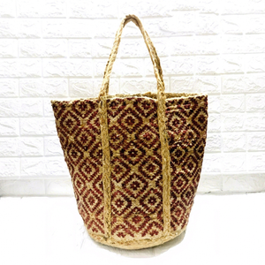 Bolso Tote de Yute Ecológico, Estilo Bohemio Vintage, Marca Craftstages International, Diseño Sólido, Abierto por Arriba, para Compras, Playa, Uso en Todas las Estaciones - Product Image 1