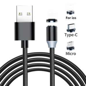 Sıcak satış <span class=keywords><strong>3</strong></span> in 1 USB manyetik şarj kablosu USB tip C mikro cep telefonu mıknatıs şarj kabloları Samsung için Huawei için - Product Image 2