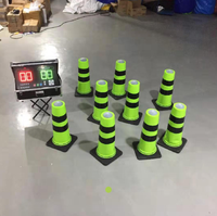 Système de jeu interactif gonflable IPS avec 10 lumières, éclairage sportif, matériau PVC, installation facile, cônes étanches à l'air, lampes à tapoter, pylônes