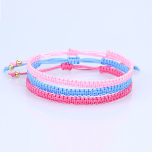 Handmade Colorful Braided Friendship <b>Bracelets</b> Unisex Gift Summer 2024 Yiwu Origin YM-0282 - Product Image 3