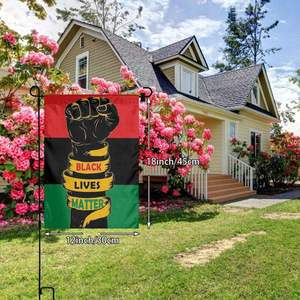 Drapeau de jardin en gros pour le Mois de l'histoire des Noirs, fan, déclaration d'émancipation des Afro-Américains, Black Lives Matter, drapeau de jardin, décoration extérieure pour la maison - Product Image 4