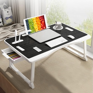 Fábrica OEM más tamaño portátil cama bandeja ajustable plegable multifunción portátil escritorio ordenador Oficina niños mesa de estudio con cuero - Product Image 1