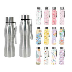 Bouteille d'eau isotherme en acier inoxydable de 500 ml à paroi simple, promotionnelle, multi-canaux, 2025, logo personnalisé en vrac, thermos - Product Image 1