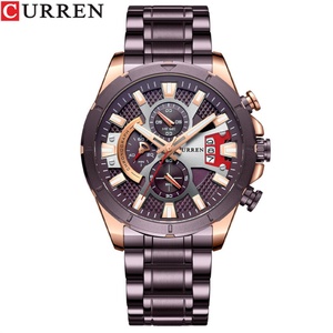 OEM ODM Brand for 8401 Men's Business Fashion Alloy Case Quartz <b>Waterproof</b> <b>Watch</b> Stainless Steel Band Multi Functional - Product Image 5