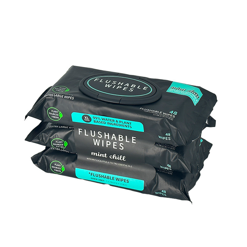 48 Piece Factory Wholesale Biodegradable Flushable