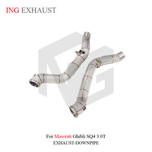 Tubo de Escape de Alto Flujo ING para Maserati Ghibli <span class=keywords><strong>SQ4</strong></span> 3.0T, Tubos de Escape de Carreras, Accesorios para Automóviles - Product Image 6