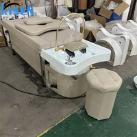 Guangdong Kisen Salon de coiffure Thai Lay Down Lavage chaise électrique Massage japonais tête Spa shampooing bol lit avec thérapie de tête