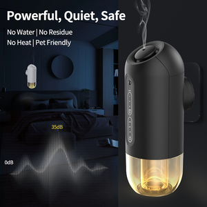 Diffuseur d'arômes décoratif 50 ml, petite machine à parfum blanche, lumière d'ambiance nocturne <span class=keywords><strong>7</strong></span> couleurs, technologie d'air froid, atomiseur d'huiles pures - Product Image 5