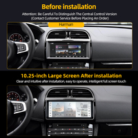 Pour Jaguar F-PACE 2016-2018, écran tactile Android 10,25 pouces, GPS, CarPlay sans fil, autoradio DSP, navigation, mise à niveau multimédia X761