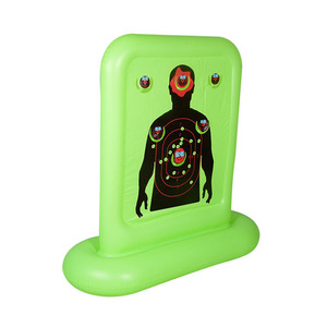 <b>Inflatable</b> Shooting Target Stand Silhouette Design For Outdoor Play Kids Water Gun <b>Game</b> Toy Plastic Material - Product Image 1