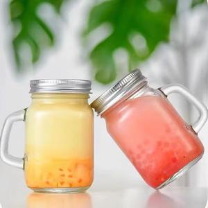 Bouteille en verre pour boissons, mini 40 ml, pour café concentré, <span class=keywords><strong>confiture</strong></span>, emballage individuel, pot à noix, pot Mason, tasse avec poignée - Product Image 3