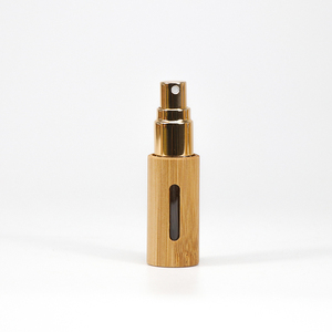 고급 향수병 휴대용 5ml 10ml 미니 유리 향수 스프레이 병 천연 대나무 병 - Product Image 4
