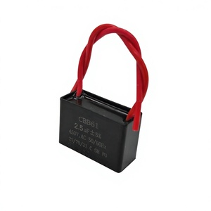 <span class=keywords><strong>Condensateur</strong></span> <span class=keywords><strong>de</strong></span> démarrage <span class=keywords><strong>de</strong></span> moteur AC CBB61 2,5μF 450VAC pour ventilateur <span class=keywords><strong>de</strong></span> plafond, ventilateur d'extraction avec fils <span class=keywords><strong>de</strong></span> connexion - Product Image 2