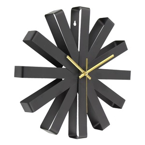 <span class=keywords><strong>Reloj</strong></span> de <span class=keywords><strong>pared</strong></span> ordic creativo para sala de estar, <span class=keywords><strong>reloj</strong></span> de <span class=keywords><strong>pared</strong></span> simple de Arte Negro a la moda de lujo ligero - Product Image 3