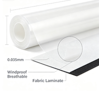 Película de TPU Transpirable y Resistente al Viento de 0.035 mm, para Ropa Deportiva y Laminado de Tejido Cortavientos para Correr