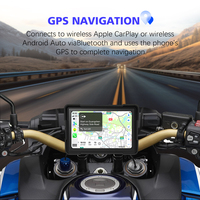 Layar CarPlay Motor 5 Inci Tahan Air IP67 Nirkabel Android Auto Motorcycle Carplay