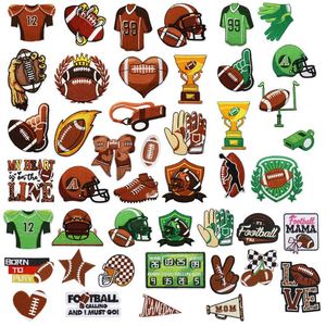 Patch thermocollant brodé par machine pour casques, uniformes d'équipe, sifflets de rugby et décoration de vêtements - Product Image 1