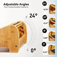 Repose-pieds en bambou sous le bureau, repose-pieds ergonomique avec 4 options de hauteur et angles réglables