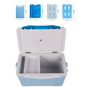 Glacière portable isotherme en PE plastique étanche 30L pour bière, boissons, médicaments, avec motif lettres, pour transport de vaccins - Product Image 4