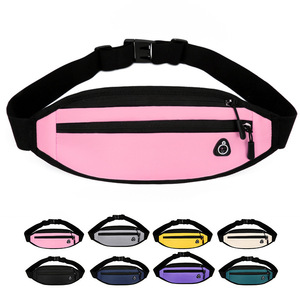 Riñonera para exteriores de color sólido, bolsa de pecho de gran capacidad, impermeable, de tela Oxford, con cierre de cremallera, para hombres y mujeres - Product Image 5