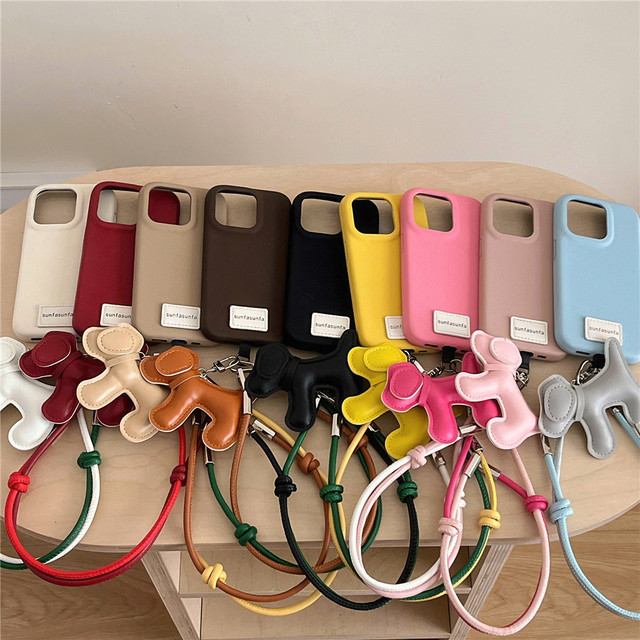 Custom Japanese and Korean Embroidery Cute Dog Silicon Tpu Luxury Wholesale Women Phone Case for Iphone 16pro Max 15 14 13 12