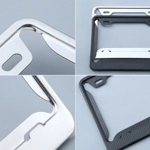 Tùy chỉnh thép không gỉ sợi carbon xe máy giấy phép tấm khung - Product Image 5