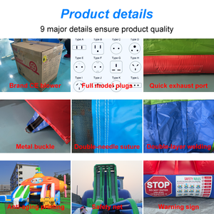 Aoyu đổi mới mới khổng lồ Inflatable ngoài trời thổi lên NIP trượt công viên nước trở ngại trò chơi phụ kiện thiết bị giá trượt cho hồ bơi - Product Image 4