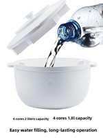 Humidificateur ultrasonique avec fonction de stérilisation, alimentation CA, capacité 1,1L-2,5L, silencieux 36dB, démonstration de la vapeur atomisée pour hotte de cuisine