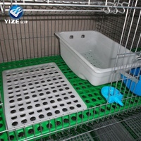 Cages d'Élevage de Lapins Galvanisées à Chaud pour Animaux