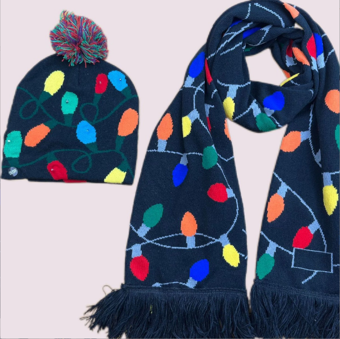 Paquete De 2 Accesorios De Disfraz Para Mujer, Bufanda De Lunares Rosas Y Lentes De Sol Con Marco Azul Para Mujeres Y Adultos, Dibujos Animados, Halloween, Cosplay, Rojo/Blanco/Azul