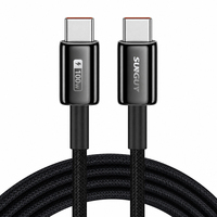 SUNGUY Nuevo Cable de Datos USB-C PD de 100W, Cable de Carga Rápida Tipo C, Cargador de Teléfono para Teléfono, Laptop y Uso en el Automóvil