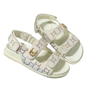 Sandalias Planas de Cuero Vacuno Casuales de Lujo para Hombre y Mujer, Zapatos de Exterior de Alta Calidad con Transpirabilidad y Antideslizantes - Product Image 2