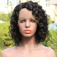 Perruques Courtes en Cheveux Humains Sans Colle Remy, Approvisionnement Direct Usine, Mélange Naturel, Pas Cher, Colorées, Coupe Pixie Bouclée, Vente en Gros, Cheveux Brésiliens Vierges