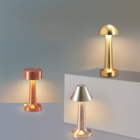Lampe de Table LED Portable Rechargeable En Gros, Décoration Intérieure, Moderne Sans Fil Tactile Dimmable, Lumière de Restaurant de Luxe
