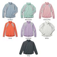 Veste athlétique respirante à demi-zip avec protection UV UPF50+ pour femmes, course à pied en plein air, randonnée, légère, séchage rapide, spandex/nylon