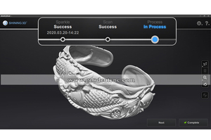 2023 Độ chính xác cao nóng bán tự động quét Máy quét <span class=keywords><strong>3D</strong></span> lấp lánh với ánh sáng màu xanh 0.01mm Độ chính xác cho đồ trang sức vàng diaman STL định dạng - Product Image 3