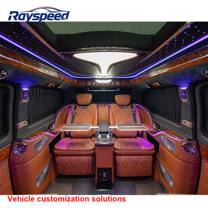 Interior de Auto de Lujo, Asientos de Mercedes Vito 2017, Banqueta, Interior de Mercedes Vito, Interior de Vito W447, Asiento Trasero con Mesa - Product Image 6