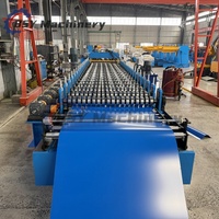 Planta de Producción de Láminas Metálicas para Techos, Totalmente Automática, con Control por PLC Industrial, Máquina Formadora de Rollos de Tejas Glaseadas